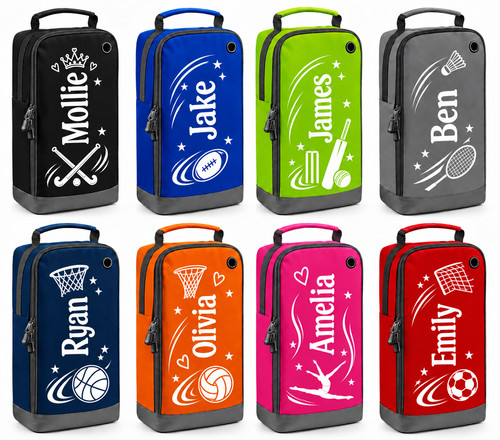 Personalised football boot bag - football,