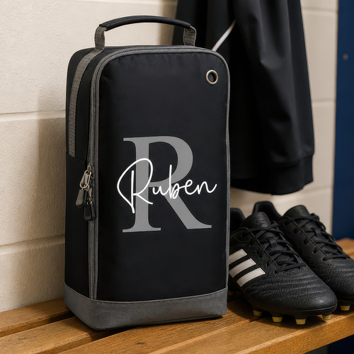 Personalised initial boot bag - personalised,