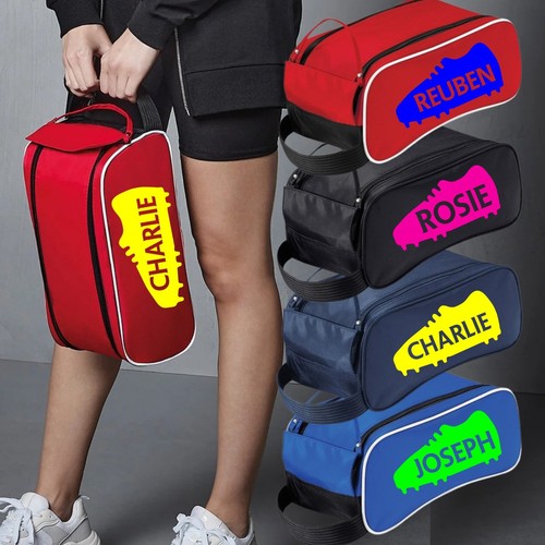 Personalised football boot bag - football,