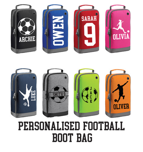 Personalised football boot bag - personalised,